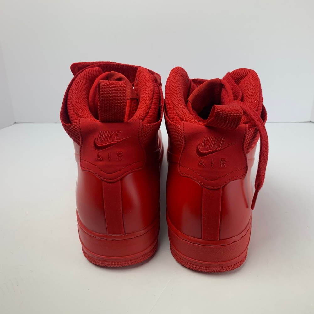 Men's Nike Air Force 1 Foamposite Triple Red NEW! - Picture 5 of 8